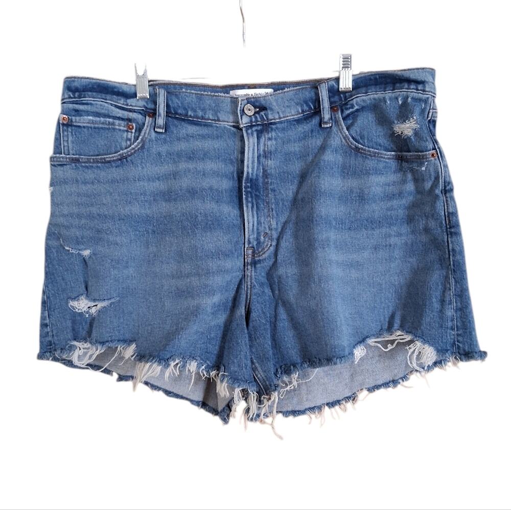 NWT Abercrombie & Fitch The 4" Mom Short High Rise Curve Love Size 34